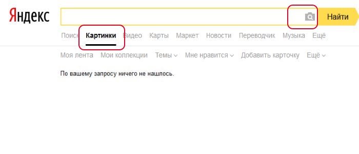 Iskanje slik Yandex