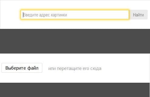 Načini iskanja slik v Yandexu