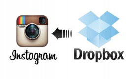 Fotografije na Instagramu iz računalnika z uporabo Dropboxa