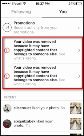 Blokiranje avtorskih pravic na Instagramu