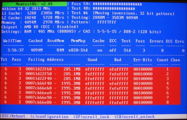 Preverjanje RAM-a s pripomočkom MemTest86