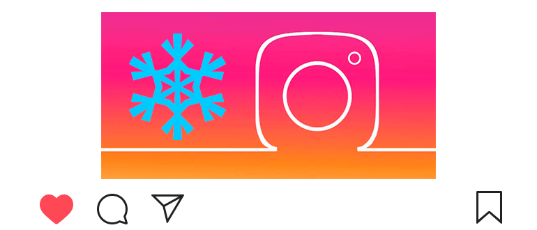 Kako narediti sneg na Instagramu
