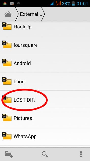 Android Lost.Dir Mapa
