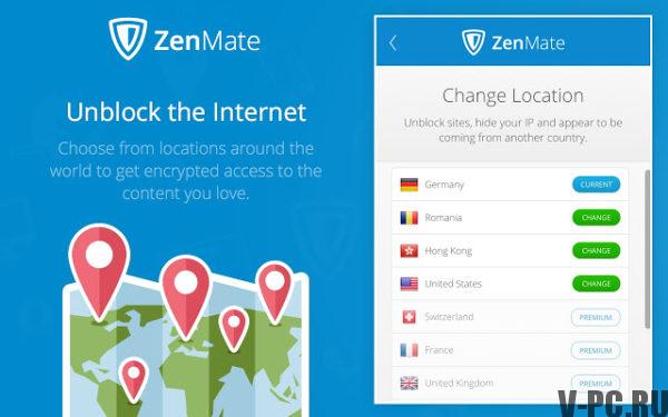 ZenMate VPN za Chrome