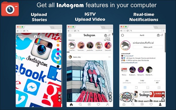 Prijava prek spletne različice Instagrama