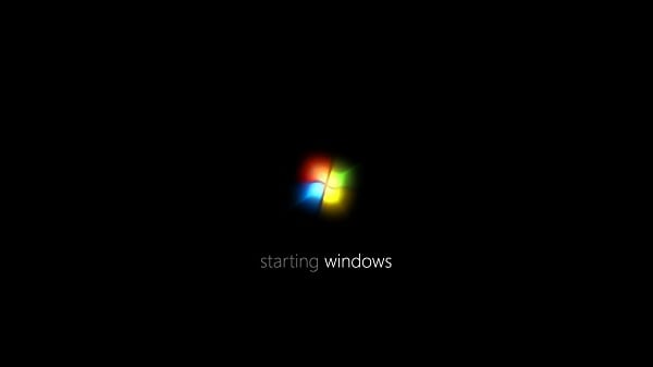 Tipičen zagonski zaslon v sistemu Windows 7